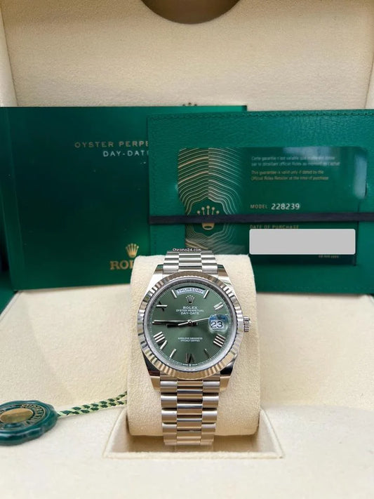 RLX - Day Date Olive Green Dial