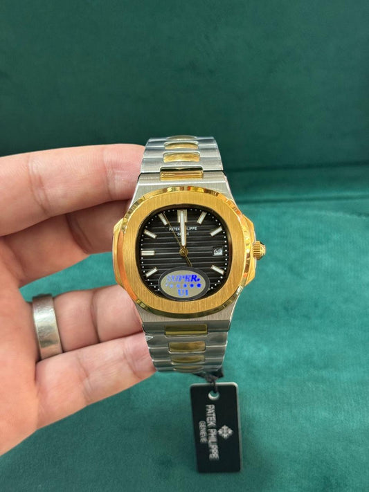 PP - Nautilus - Two Tone Black Dial