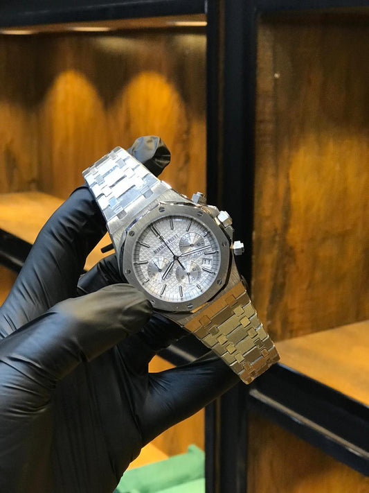 AP - Silver White Chronograph