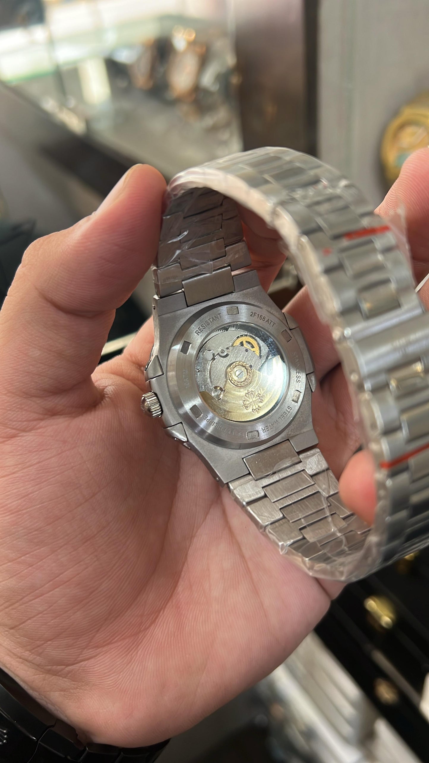 PP - Nautilus Silver Dark Blue