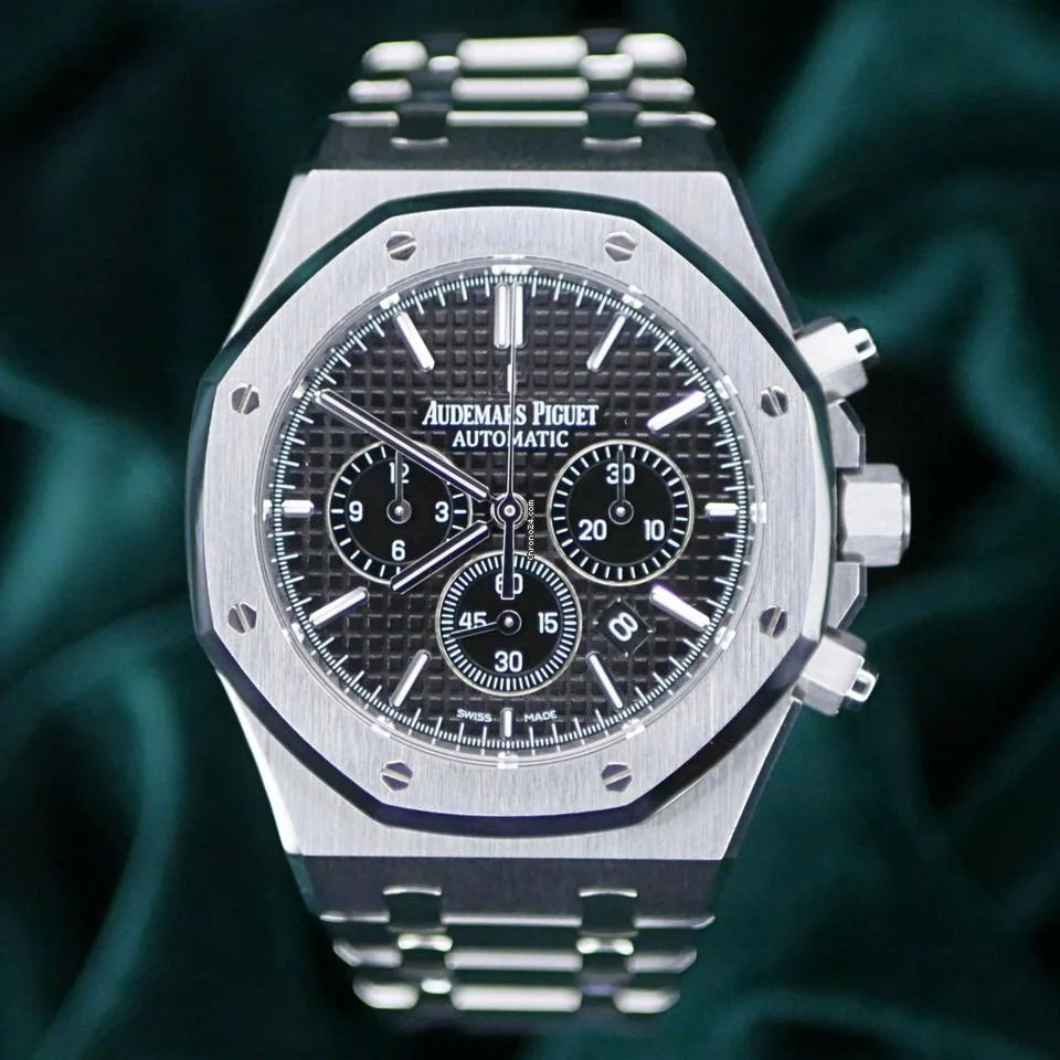 AP - Silver Black Chronograph