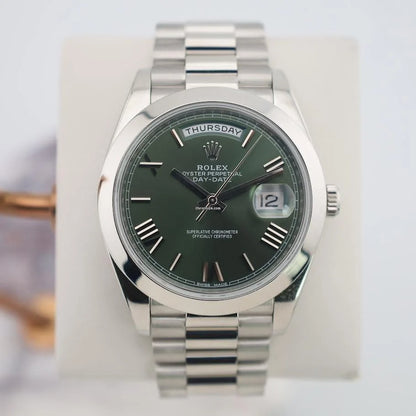 RLX - Day Date Olive Green Dial