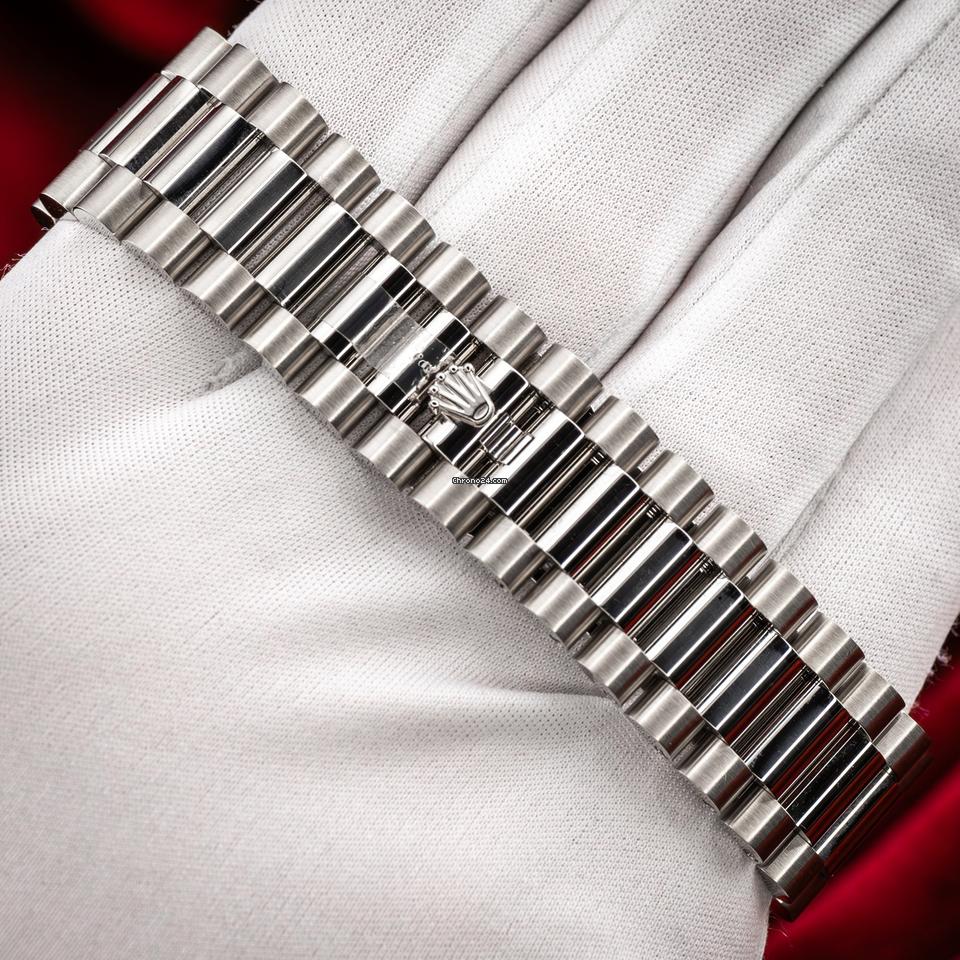 RLX - Day Date Silver Blue  - AAA Quality